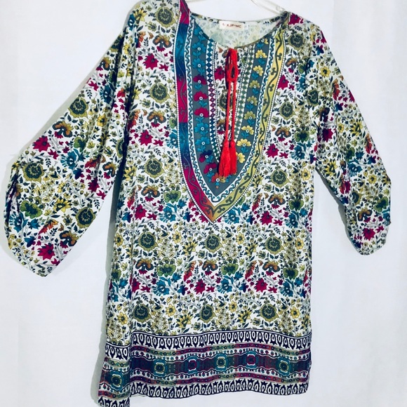 Tops - Paisley printed tunic dress